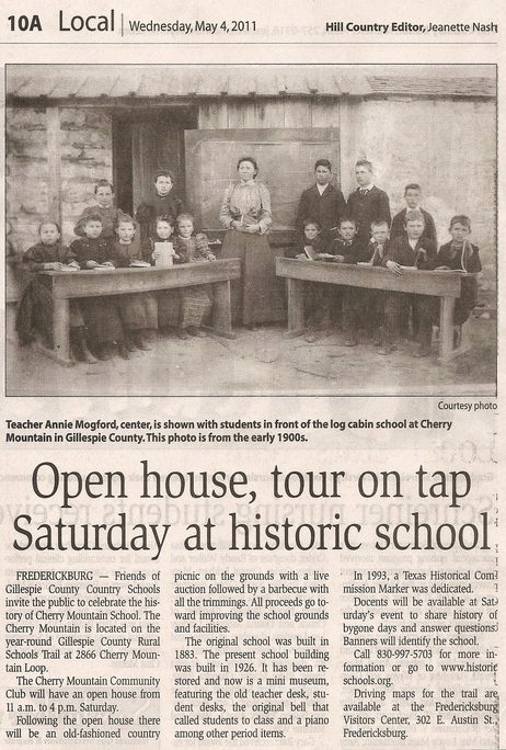 image of news article featuring Cherry Mountain school