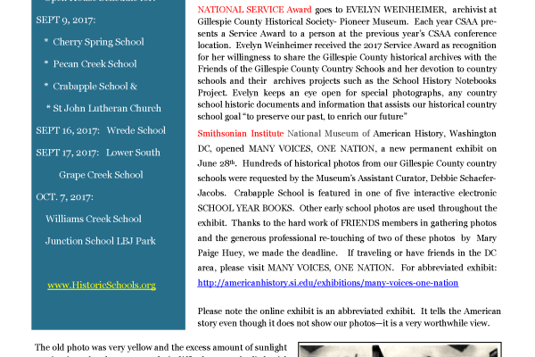 2017 Summer Chalkboard Notes Newsletter