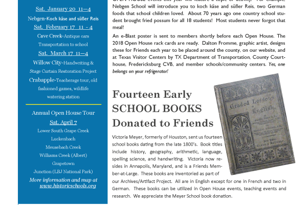 2018 Winter Chalkboard Notes Newsletter