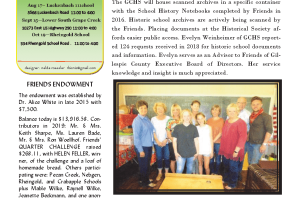 2019 Summer Chalkboard Notes Newsletter