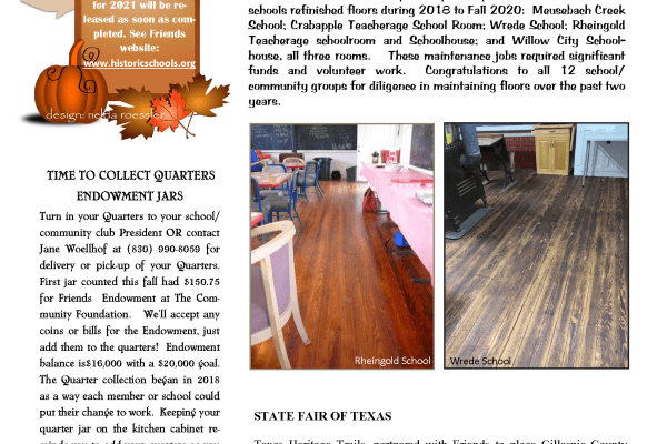 2020 Fall Chalkboard Notes Newsletter
