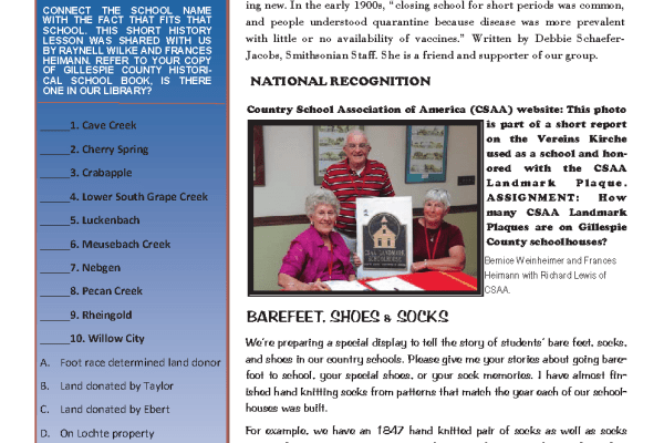 2021 Winter Chalkboard Notes Newsletter