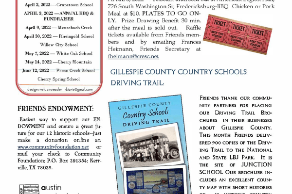 2022 Spring Chalkboard Notes Newsletter