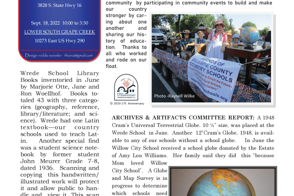 2022 Summer Chalkboard Notes Newsletter