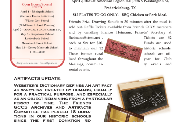 2023 Spring Chalkboard Notes Newsletter