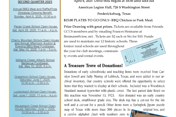 2025 Spring Chalkboard Notes Newsletter