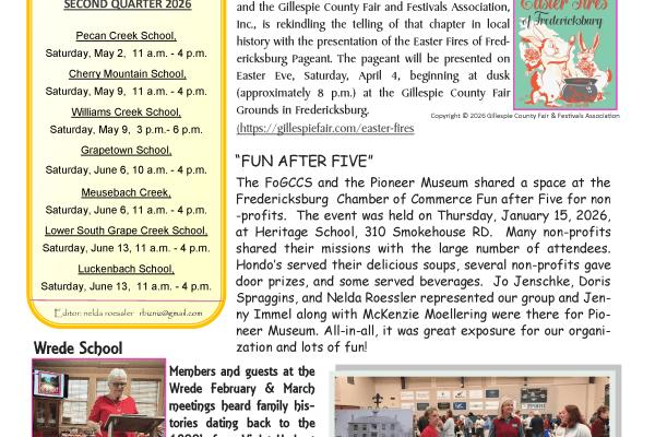 2026 Spring Chalkboard Notes Newsletter