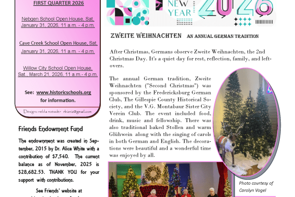 2026 Winter Chalkboard Notes Newsletter