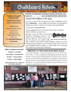 2026 Fall Chalkboard Notes Newsletter
