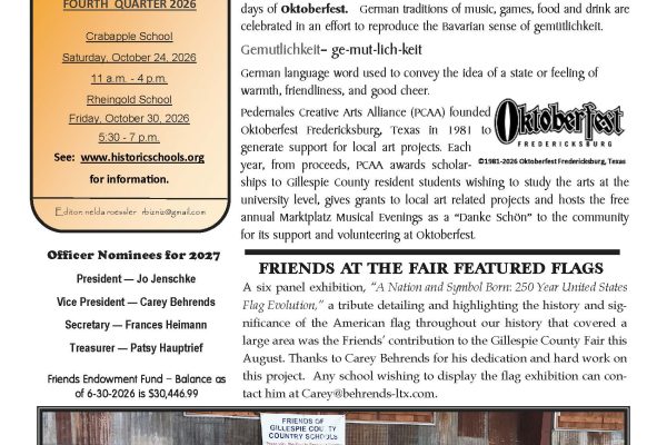 2026 Fall Chalkboard Notes Newsletter